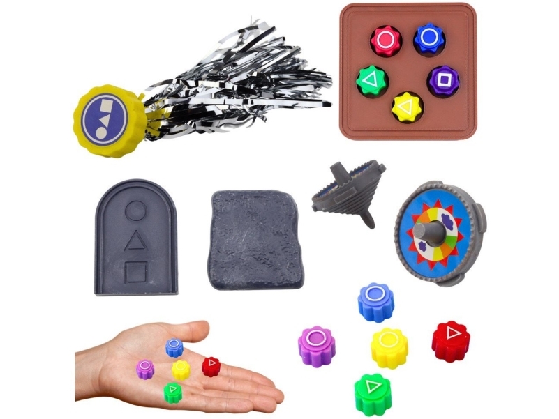 Lean Toys Rinkinys 4 Squid Game Perinteinen korealainen noppapeli Donut-peli