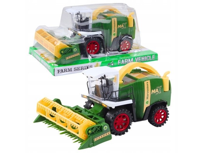 Lean Toys Žaislinis Kombainas Vaikams – Žemės Ūkio Mašina
