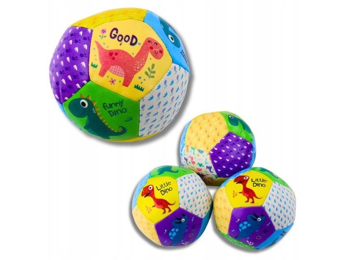 LeanToys sæt skum-møllepinde med dinosaurer 9 cm, 3 stk