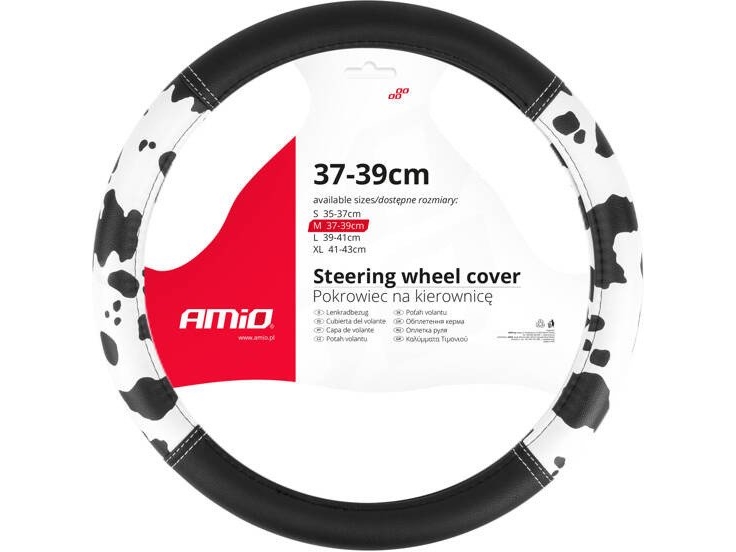 AMiO styrtæppe/betræk til rat, swc-62-m 37-39 cm amio-04172