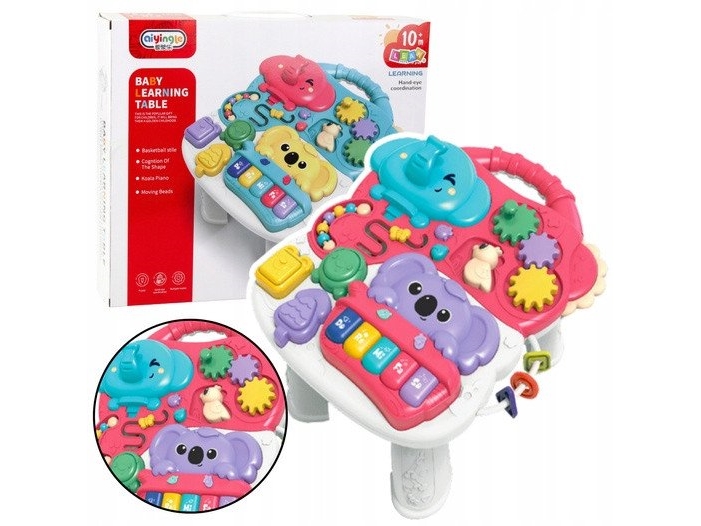 Lean Toys Edukacinis Interaktyvus Muzikinis Stalas Vaikams