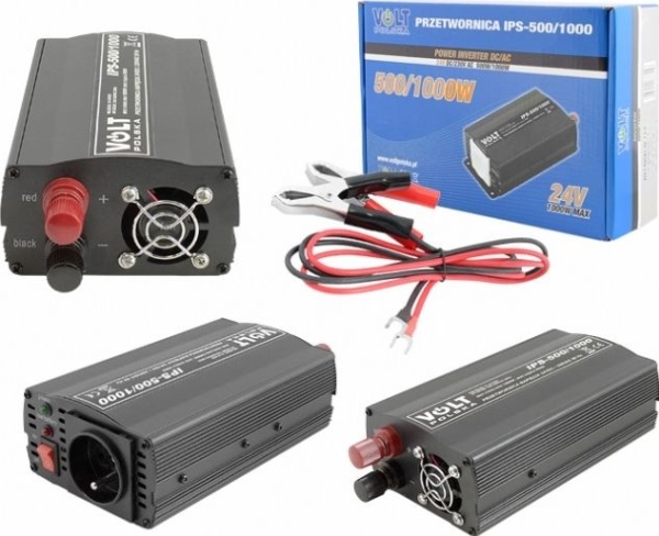 Myk Auto Įtampos Keitiklis 24/230V (500/1000W)