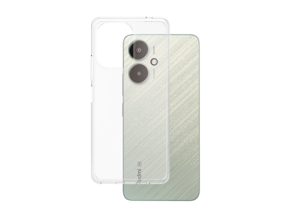 Safe. By Panzerglass - Bagsidecover Til Mobiltelefon - Polyetylen Tereftalat (Pet), 60 % Genbrugt Glas - Gennemsigtig - For Xiaomi Redmi 13C, 13C 5G