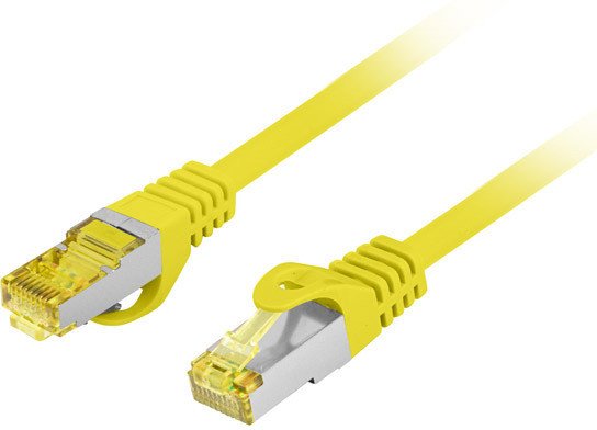Lanberg S/Ftp Cat. 6A 15-Meter Lszh Cu Patchcord (Fluke-Certified, Yellow)