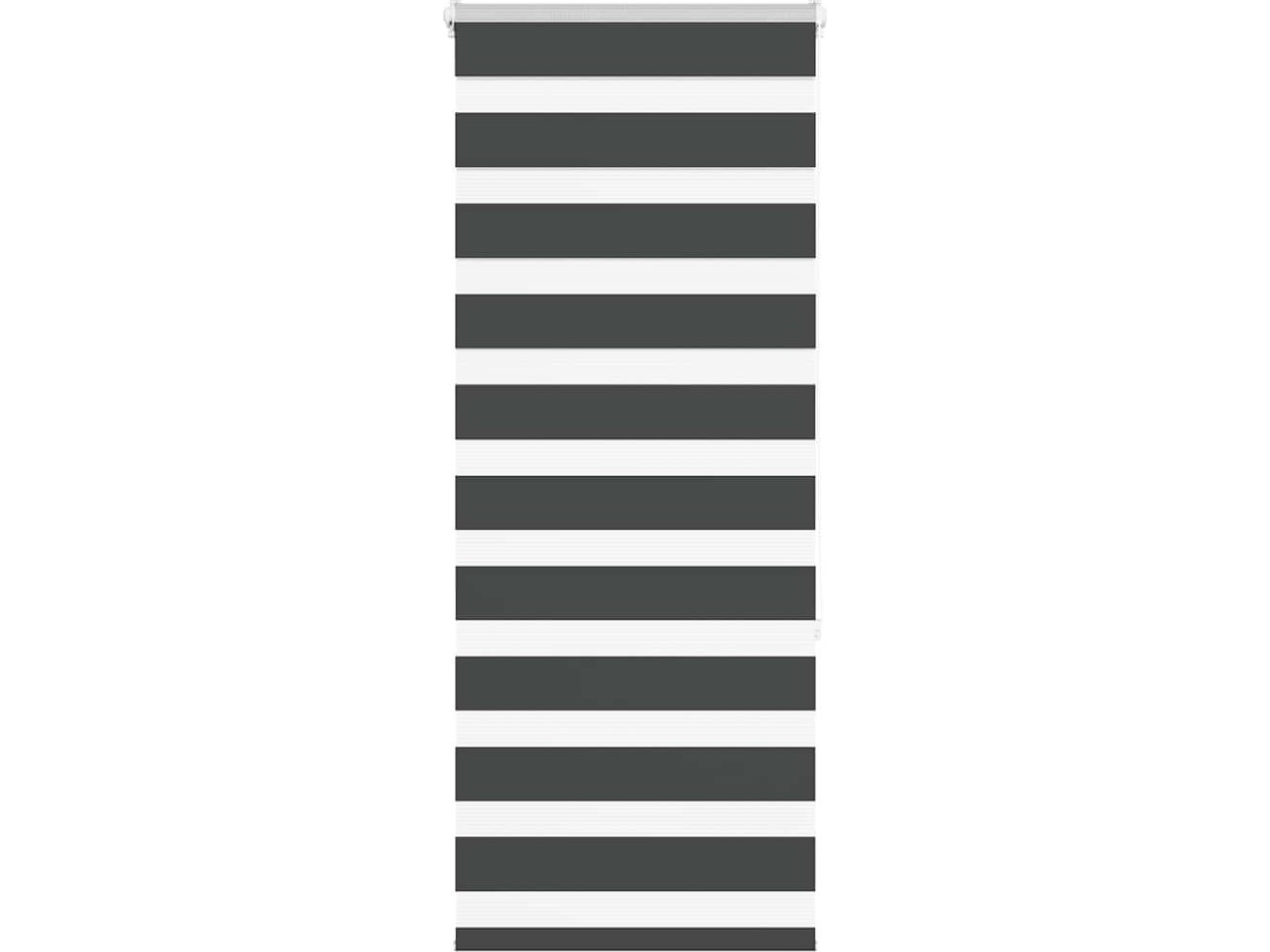 Rullaverho zebra, musta, kankaan leveys 60,9 cm, polyesteri