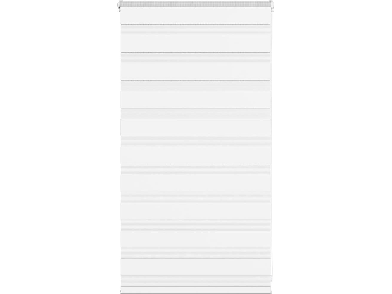 Rullaverho zebra, valkoinen, kankaan leveys 70,9 cm, polyesteri