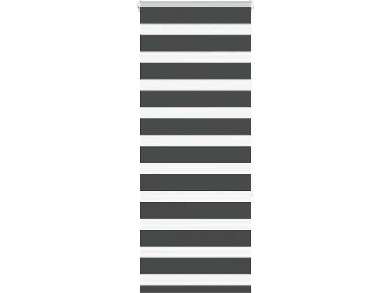 Rullaverho zebra, musta, kankaan leveys 55,9 cm, polyesteri