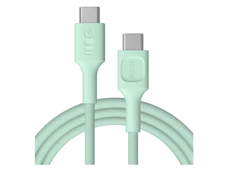 Kabel Usb-C 2M 100W Greencell Powerstream Szybkie Ładowanie Pd Mint Grün