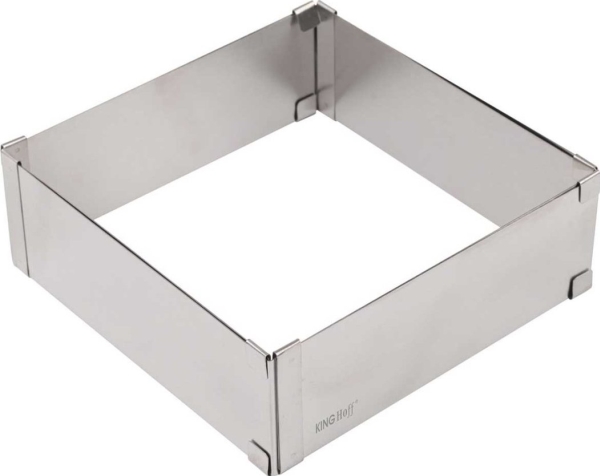 KINGHOFF TÅRTFORM MED JUSTERBAR KANT KH-1906 FYRKANTIG | N - A | GameStuff