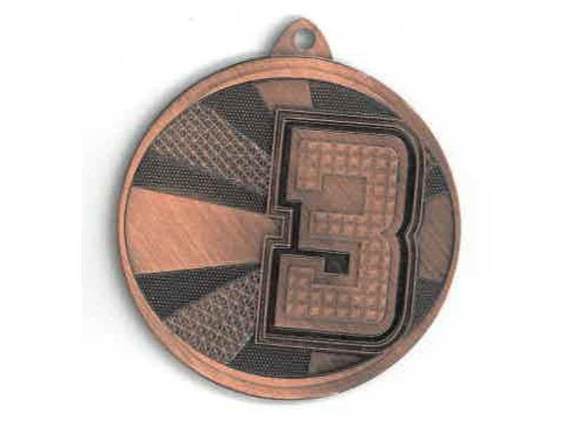 Victoria Sport Medal Messing-Stahl - Schach Mit Farbigem Luxorjet-Druck
