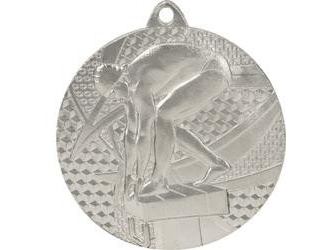 Victoria Sport Medal Silberner Stahl Mit Gravur Auf Laminat