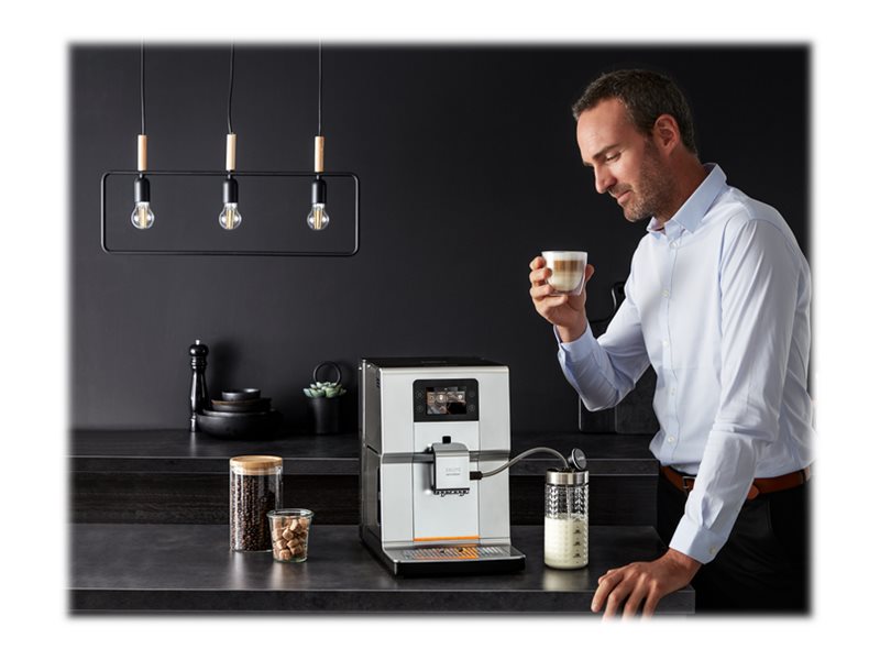 Krups Intuition Preference+ EA875E10 - Automatisk kaffekokare med mjölkskummare - 15 bar - krom