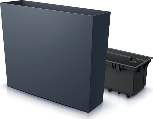 Prosperplast URBI CASE TOWER gėlių vazonas - antracitas