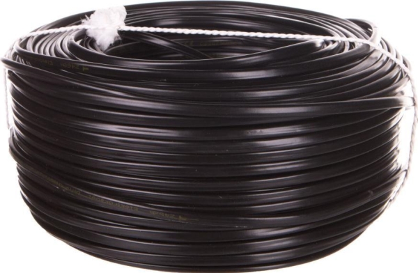 Shumee fladkabel H03VVH2-F (OMYp) 2x0,75 sort /100 m/