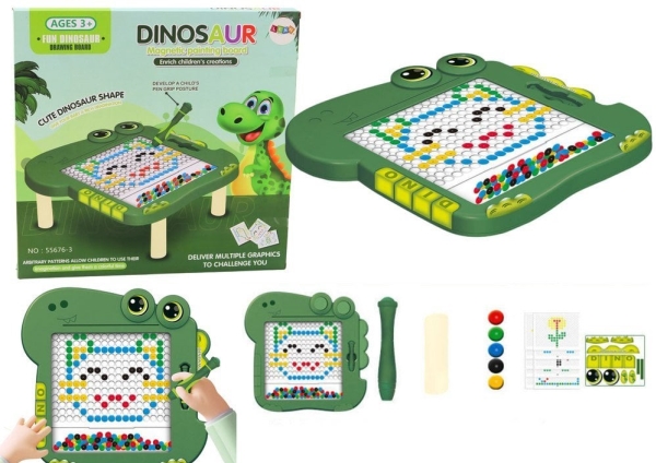 Lean Toys Magnetinė lenta vaikams „Dinozauras“