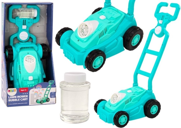 Lean Toys Mėlyna burbulų žoliapjovė su rankena