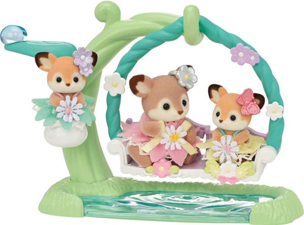 Sylvanian Families Baby Hjortene Blomstergynge Sæt