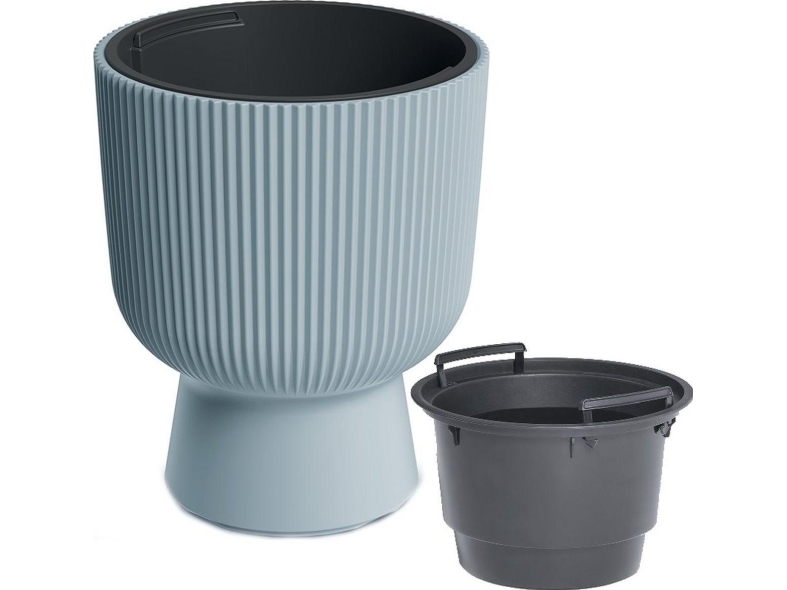 Prosperplast Vazonas Milly ant kojelės 30 cm šviesiai pilkas