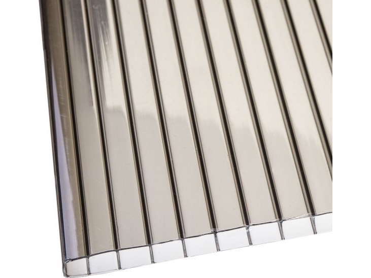 Chamber polycarbonat T2x1.05M 4 mm bronze