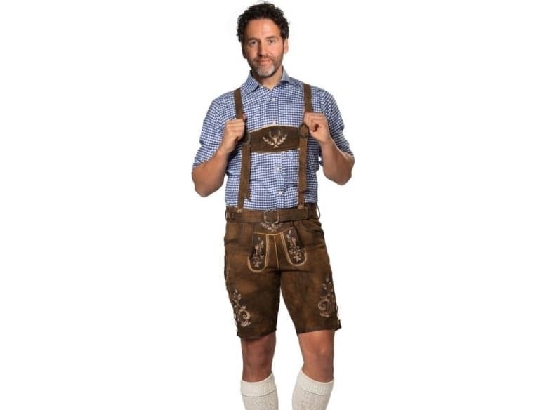 Unsortierte Braune Kurze Lederhosen