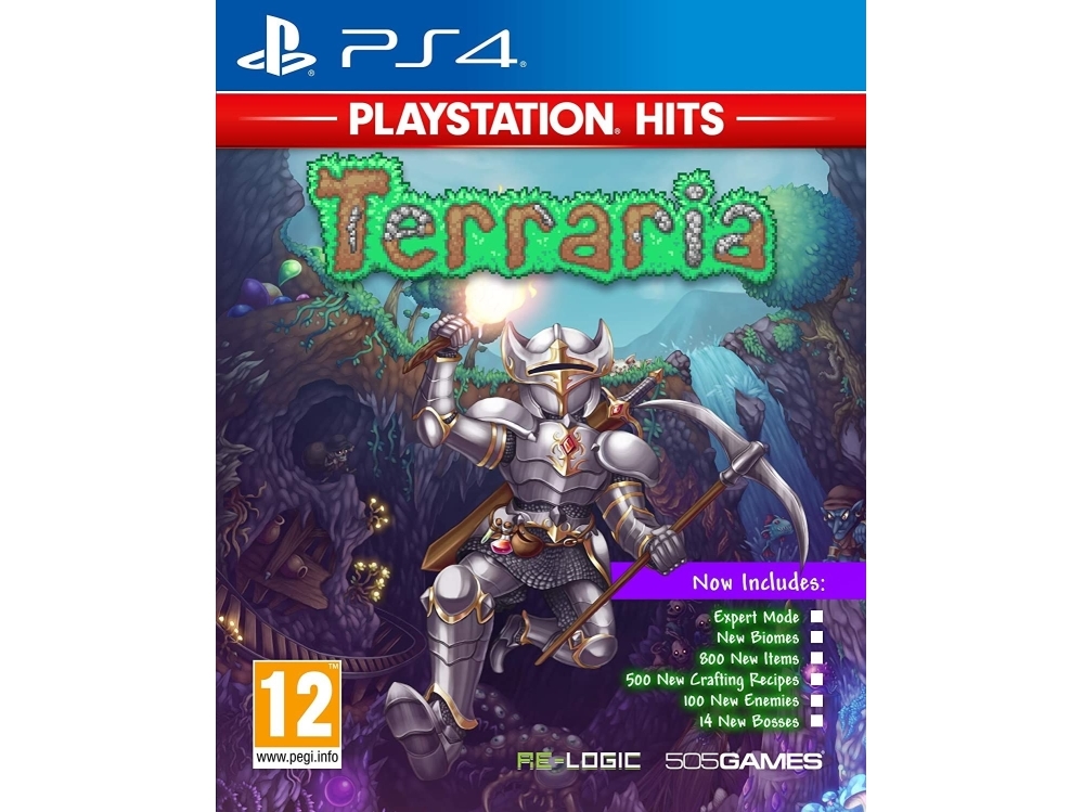 505 Games Terraria - PLAYSTATION HITS, PlayStation 4, T (tonåring), Fysiska medier | Spel - Spel - Alla spel | GameStuff