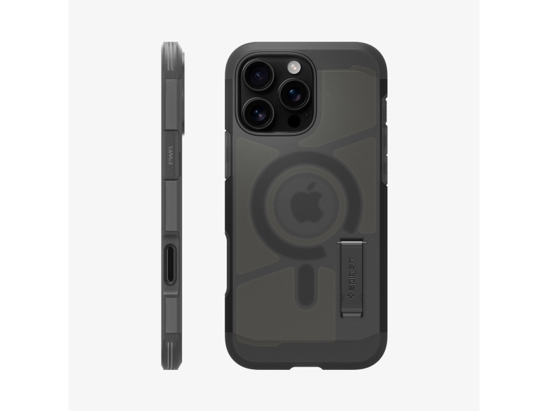Spigen Tough Armor T Ai (Magfit), Cover, Apple, Iphone 16 Pro Max, 17,5 Cm (6.9"), Sort