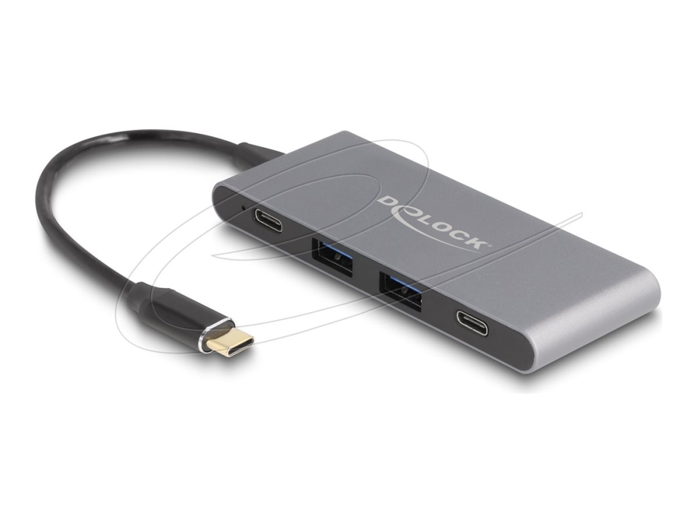 Delock - Hub - 10 Gbps - 2 X Usb 3.2 Gen 2 + 2 X Usb-C 3.2 Gen 2 - Desktop