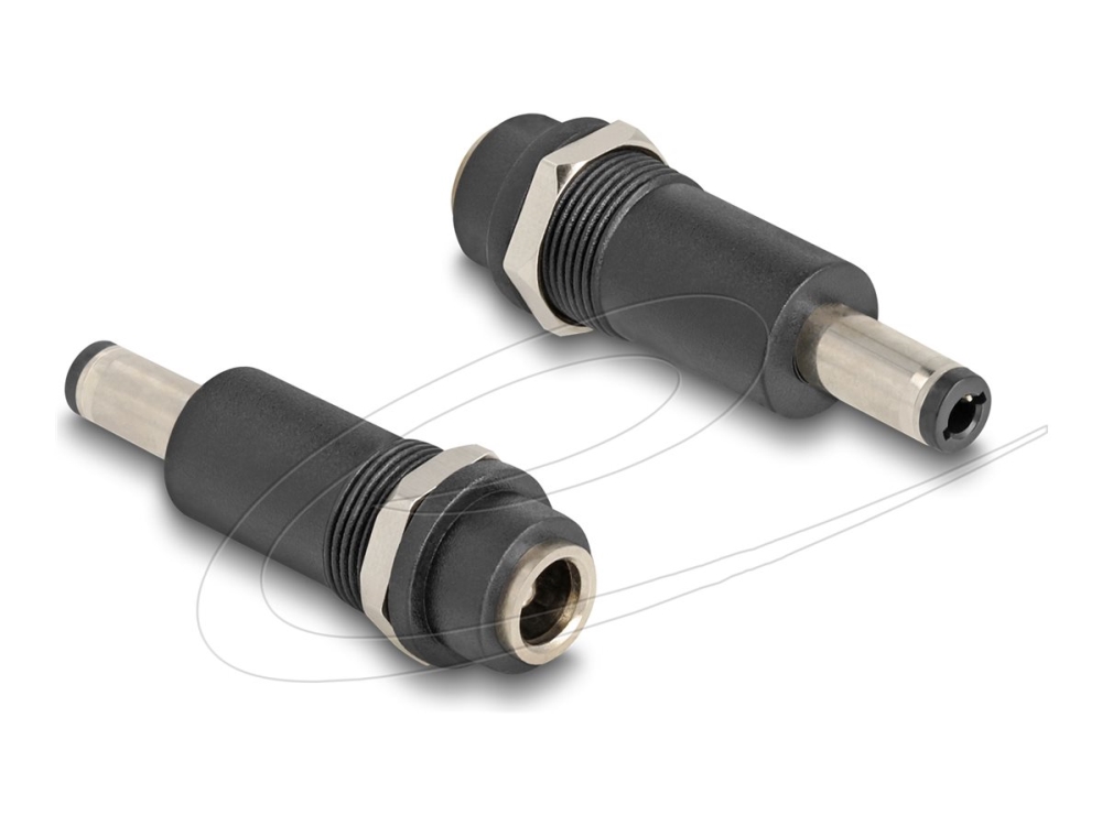 Delock-Adapter Dc 5,5 X 2,1 Mm-Stik Til Dc 5,5 X 2,5 Mm-Stik