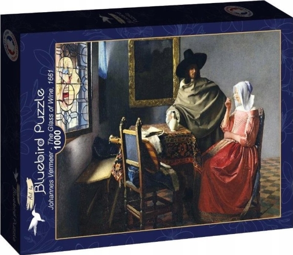 Graf-Ika Puzzle 1000 Weinglas, Vermeer