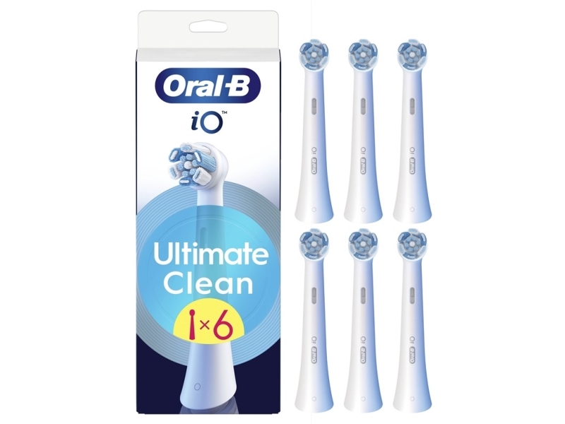 Oral-B Replaceable Toothbrush Heads | Io Ultimateclean | Heads | For Adults | Number Of Brush Heads Included 6 | White