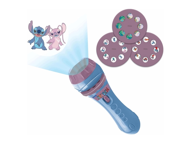 Lexibook Disney Stitch - 2-i-1 eventyrprojektor og lommelygte (blå)