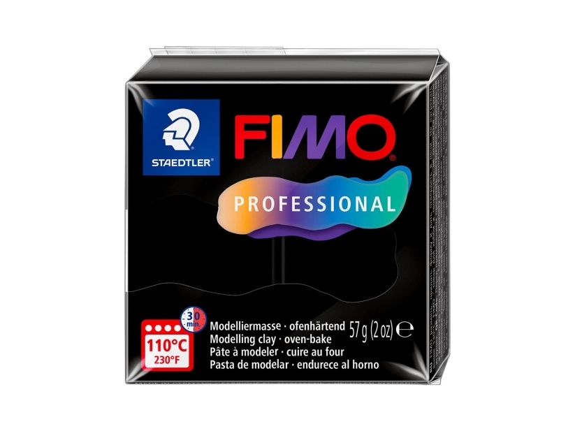 Staedtler Fimo 8040, Modellierton, Schwarz, Erwachsener & Kind, 1 Stück(E), Junge/Mädchen, 1 Farben