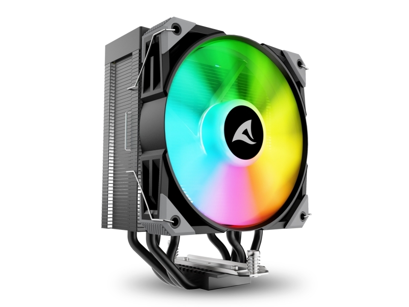 Sharkoon A40 Rgb, Luftkøler, 12 Cm, 500 Rpm, 1800 Rpm, 121,55 M³/T, Sort