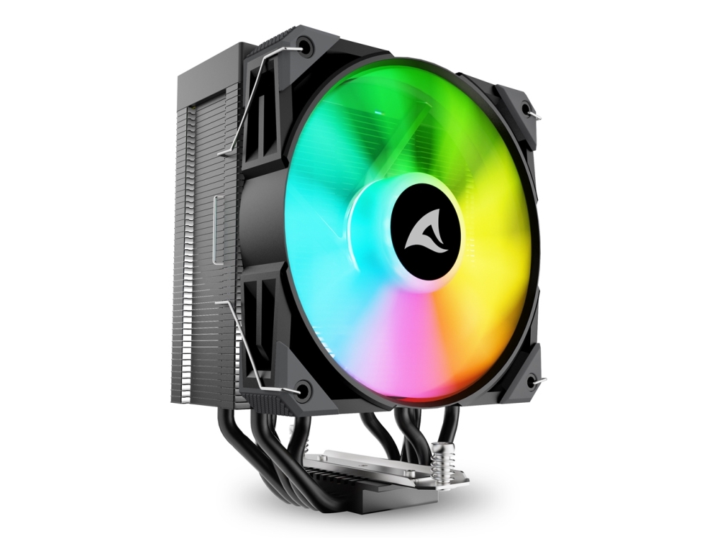 Sharkoon A50 Rgb, Luftkøler, 12 Cm, 500 Rpm, 1800 Rpm, 121,55 M³/T, Sort
