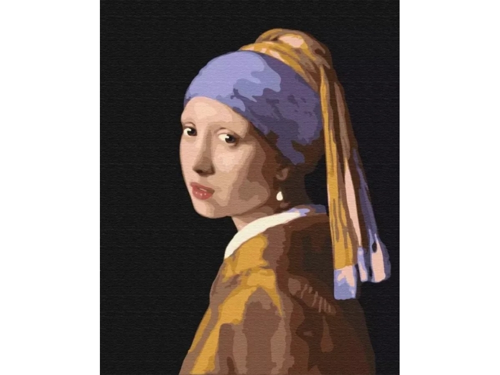 Painting By Numbers Brushme 40X50 Cm Girl With Pearl Earring