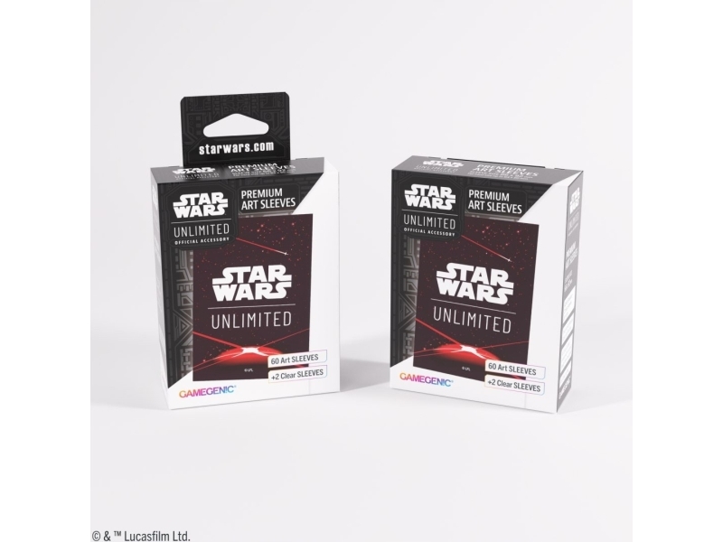 Gamegenic Star Wars Unlimited Premium Art Sleeves – card back rød