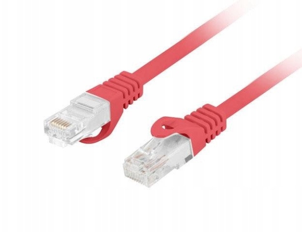 Patchcord Cat.6 Utp Lszh Cu 15M Rot Fluke Passed Lanberg
