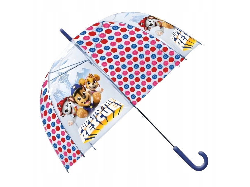 Kids Euroswan Parasolka przezroczysta manualna 46cm Psi Patrol PAW PATROL PW20001