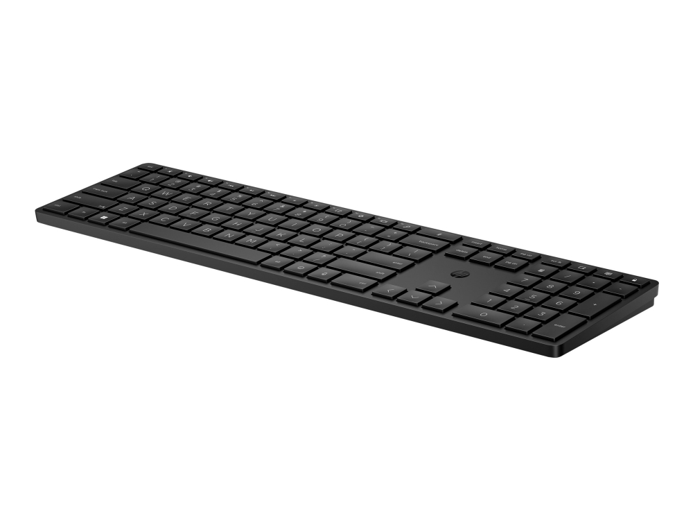 HP 450 - Tastatur - programmerbar - 100% - full size - trådløs - 2.4 GHz - UK - sort