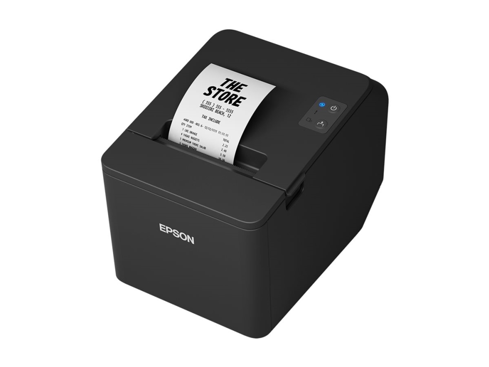 Epson TM T20IV (101A0) - Kvitteringsprinter - termisk linje - Rulle (7,95 cm) - 203 x 203 dpi - op til 250 mm/sek. - USB, seriel - skærer - delvis-skære cutter - sort