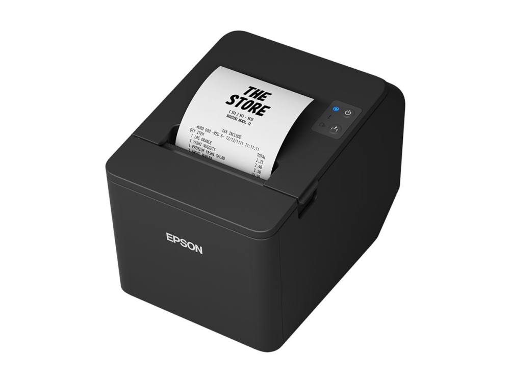 Epson Tm T20iv (102) - Kvitteringsprinter - Termisk Linje - Rulle (7,95 Cm) - 203 X 203 Dpi - Op Til 250 Mm/Sek. - Usb, Seriel, Lan - Skærer - Delvis