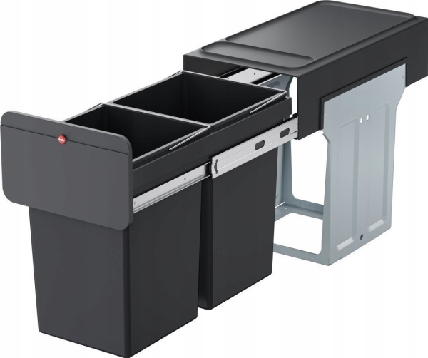 HAILO Kierrätysastia EcoLine Design L / 2x14L / musta 030310100