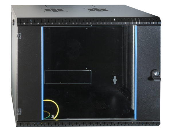 Efb Elektronik 691709Vts.45, Vægmonteret Stativ, 9U, 50 Kg, Nøglelås, Sort
