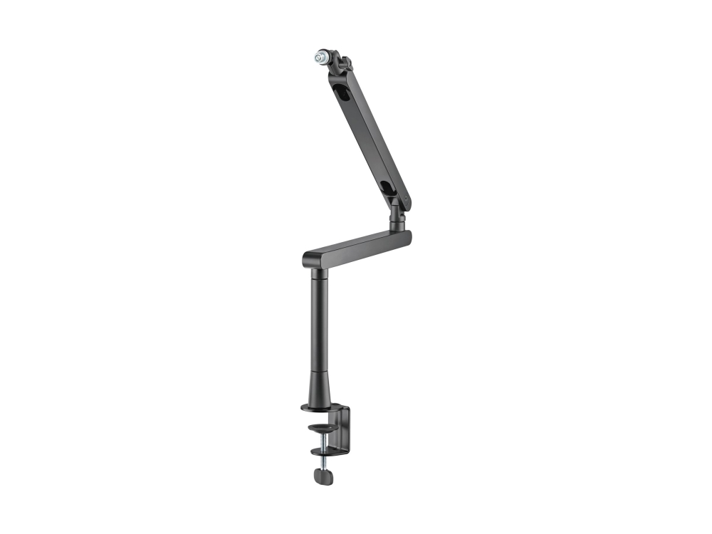 Deltaco Gaming - Monteringssæt (Microphone Boom Arm) - Lavprofil - For Mikrofon - Premium, Universal, Streaming - Stål - Sort - Skrivebord