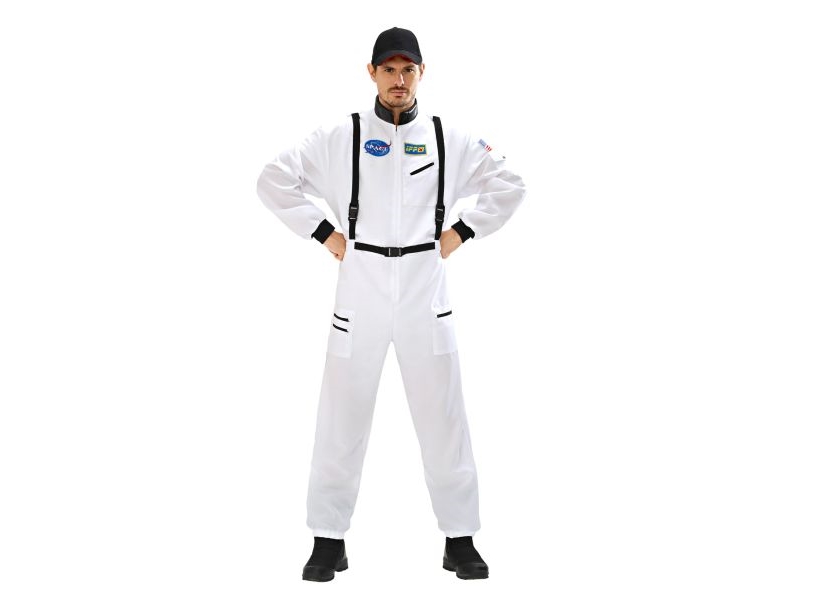 Hvidt Astronaut Kostume