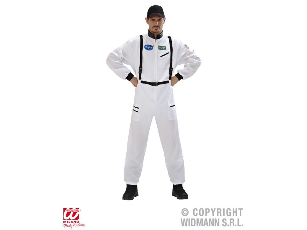 Weißes Astronautenkostüm