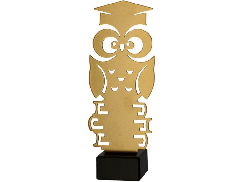 Victoria Sport Metalltrofé med marmorbas - Skolgång - Uggla | Sport & Träning - Sportutrustning - Troféer | GameStuff