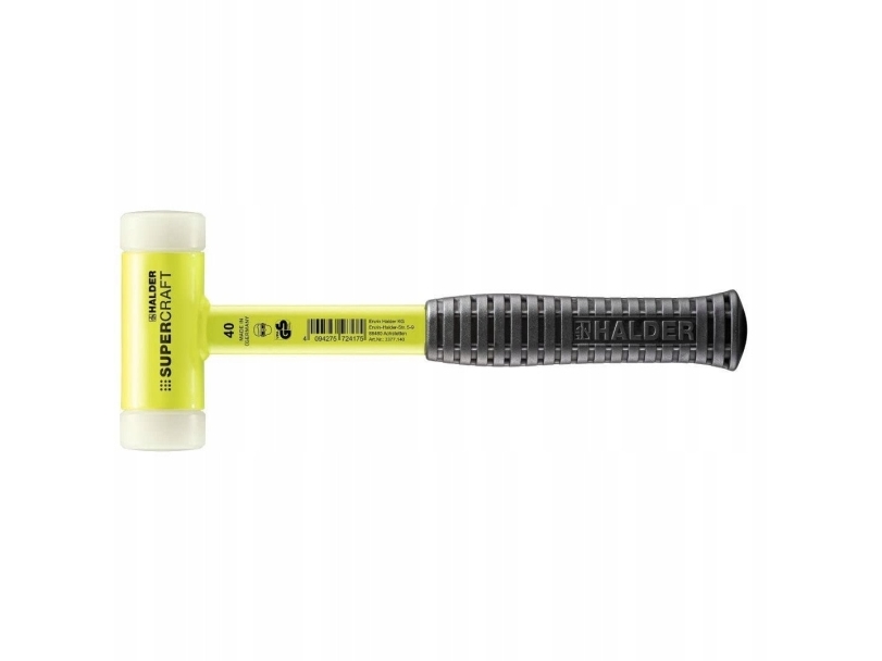 Halder Supercraft 3377.140 Gummihammer Ergonomisk Greb, Hård 805 G 305 Mm 1 Stk