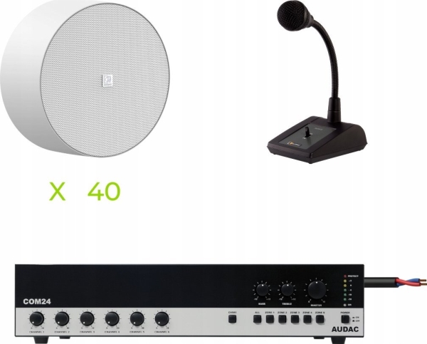 Naścienny głośnik AUDAC NELO706VI/W, 6,5 biały