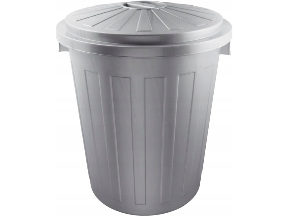 Keeeper Abfalleimer Waste Bin Mats 50L Maxi O50x55cm Silber
